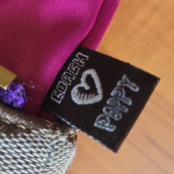 Coach RARE Poppy Signature Applique Tartan Multi Limited Edition Glam Tote - Picture 7 of 16